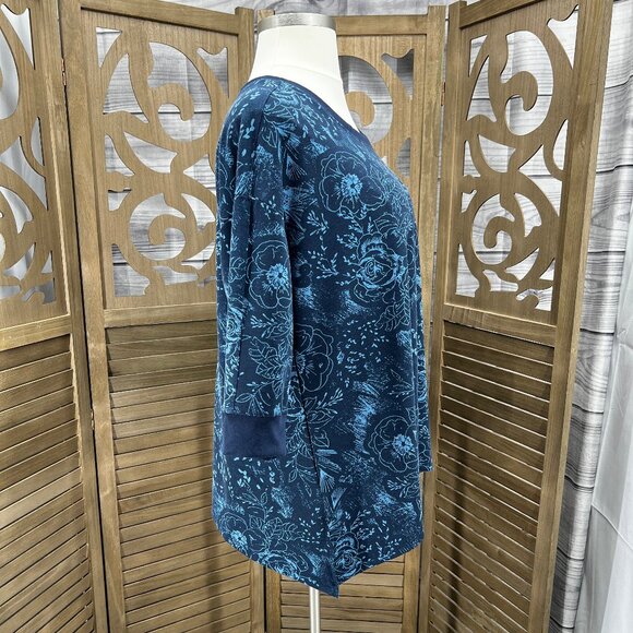 LuLaRoe Floral Crewneck Sweatshirt – Size 1X - Picture 3 of 11